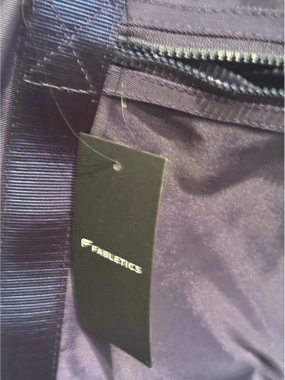 Fabletics Navy Blue Duffel Bag with Adjustable Strap